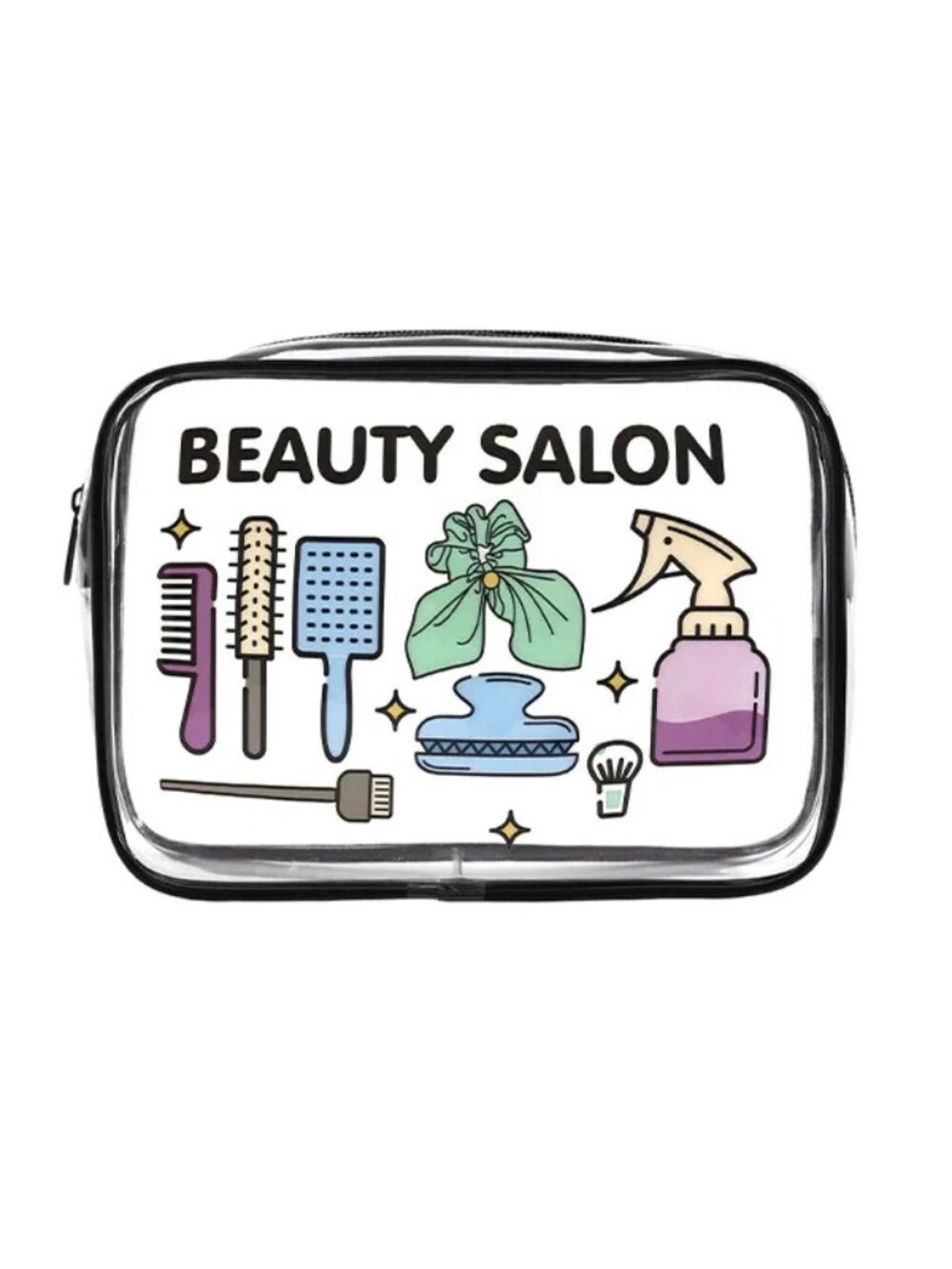 3/$35 NWT Clear PVC Cosmetic Bag Waterproof Travel Makeup Case Beauty Salon